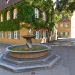 Fuggerei fountain in Augsburg